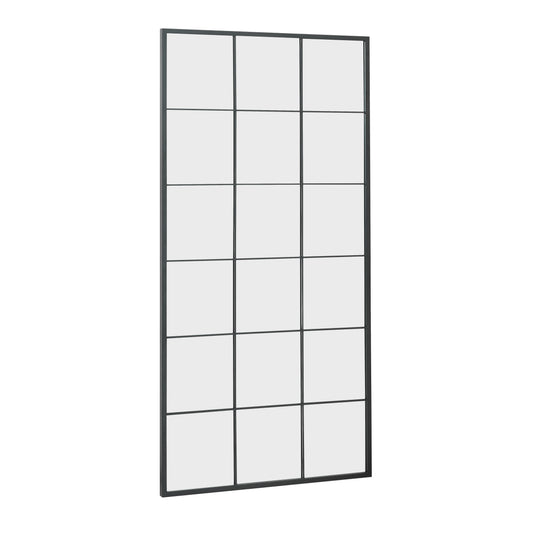 Noir Gridline Floor Mirror